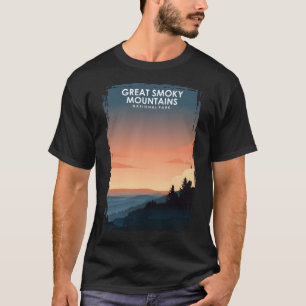 Great Smoky Mountains National Park Travel Poster T-Shirt