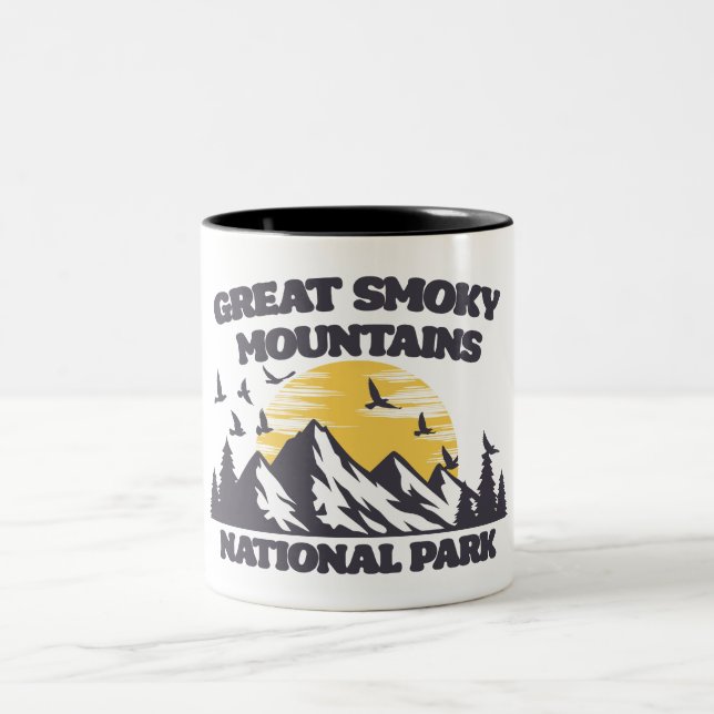 Great Smoky Mountains National Park Two-Tone Coffee Mug (Center)