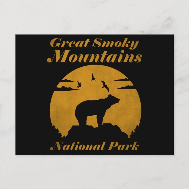 Great Smoky Mountains National Park Usa Bear Postcard (Front)