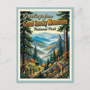 Great Smoky Mountains National Park View Postcard