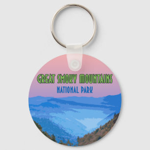 Great Smoky Mountains National Park Vintage Key Ring
