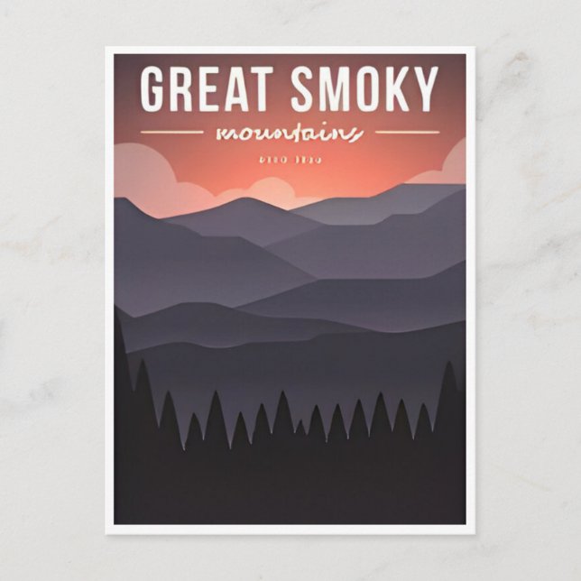Great Smoky Mountains National Park Vintage Postcard (Front)