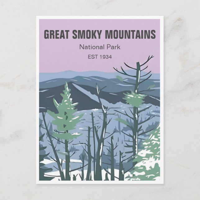 Great Smoky Mountains National Park Vintage Postcard (Front)