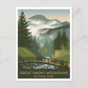 Great Smoky Mountains National Park vintage Postcard