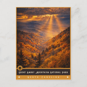 Great Smoky Mountains   NC Vintage Postcard