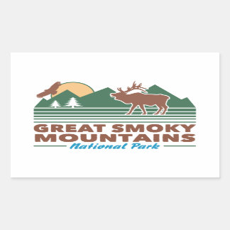 Great Smoky Mountains Rectangular Sticker