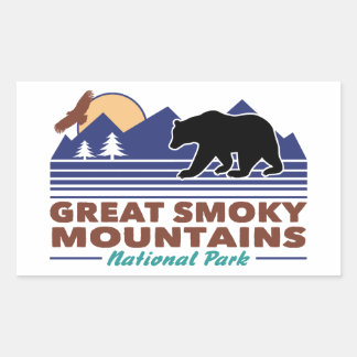Great Smoky Mountains Rectangular Sticker