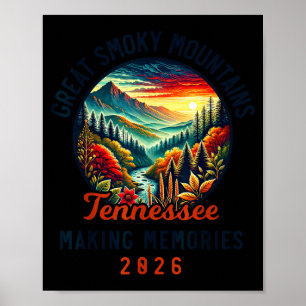 Great Smoky Mountains Tennessee 2026 Geon Forge, V Poster