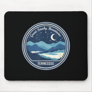 Great Smoky Mountains Tennessee Night Sky Camping Mouse Mat
