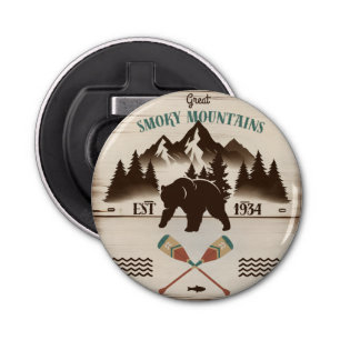Great Smoky Mountains, TN bear Bottle Opener