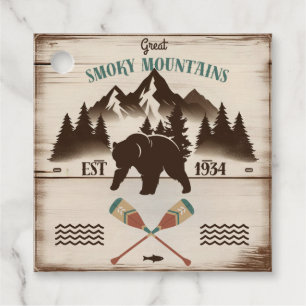 Great Smoky Mountains, TN bear Favour Tags