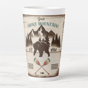 Great Smoky Mountains, TN bear Latte Mug