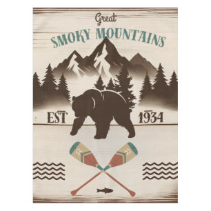 Great Smoky Mountains, TN bear Tablecloth