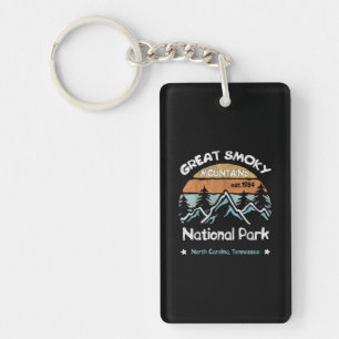 Great Smoky Mountains US National Park Camping Key Ring
