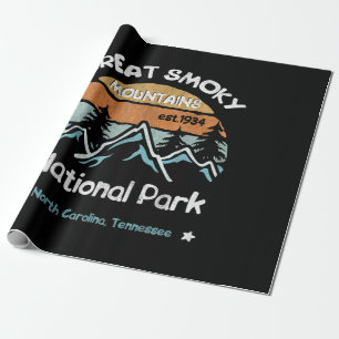 Great Smoky Mountains US National Park Camping Wrapping Paper