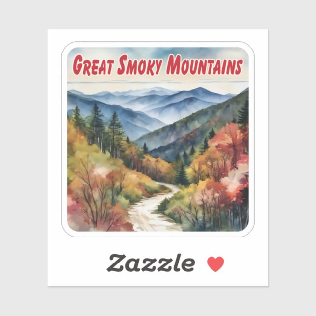 Great Smoky Mountains Watercolor (Sheet)