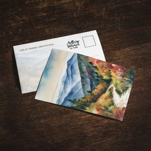 Great Smoky Mountains Watercolor Invitation (Creator Uploaded)