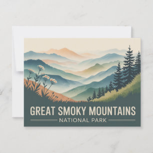 Great Smoky National Park Postcard Vintage