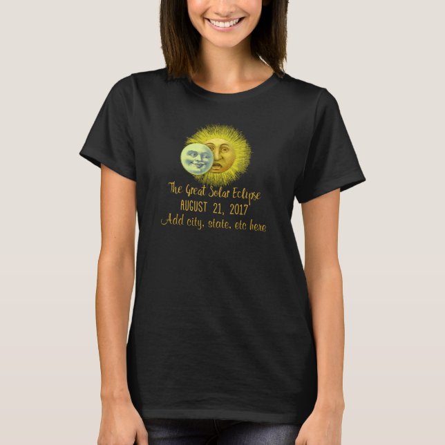Great Solar Eclipse 2017 Customisable T-Shirt (Front)