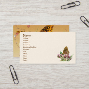 Great Spangled Fritillary Butterfly Business Card