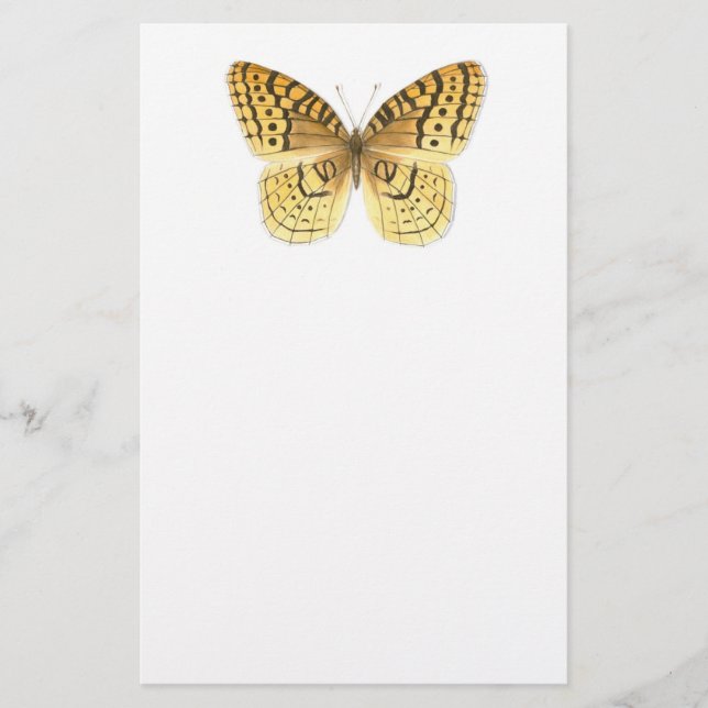 Great Spangled Fritillary Butterfly Stationery (Front)