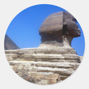 great sphinx classic round sticker