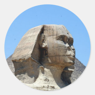 great sphinx giza classic round sticker