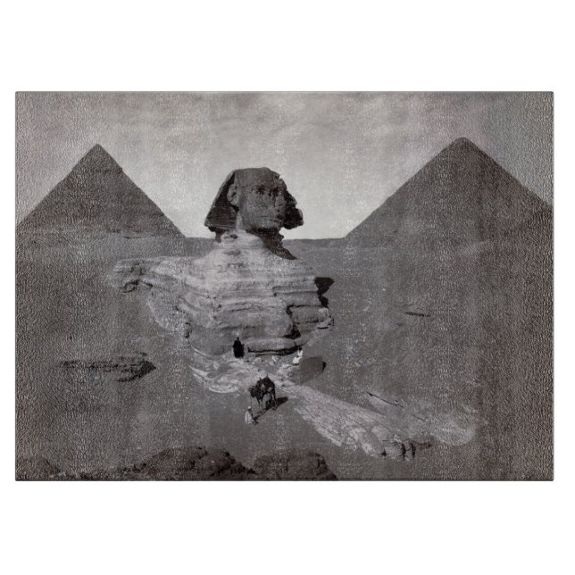 Great Sphinx & Giza Pyramids Necropolis Egypt Cutting Board (Front)