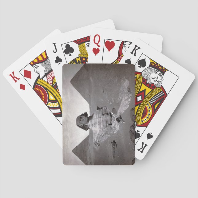 Great Sphinx & Giza Pyramids Necropolis Egypt Playing Cards (Back)