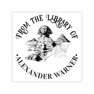 Great Sphinx of Giza Egypt #1 Library Book Name Self-inking Stamp