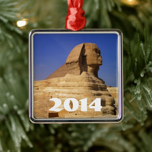 Great Sphinx of Giza, Egypt Metal Tree Decoration (Tree)