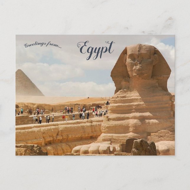 Great Sphinx of Giza Egypt Postcard (Front)