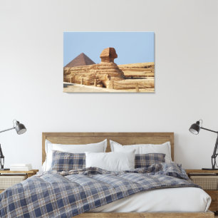 Great Sphinx on the Giza plateau. Egypt, August 20 Canvas Print