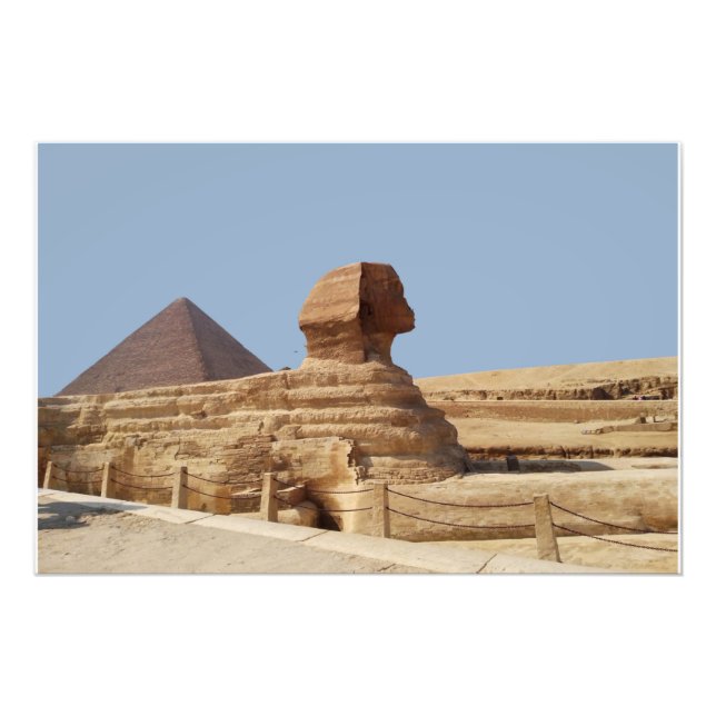 Great Sphinx on the Giza plateau. Egypt, August 20 Photo Print (Front)