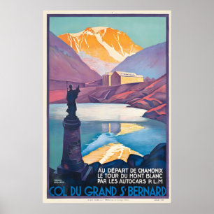Great St Bernard Pass Valais Switzerland Aosta Poster