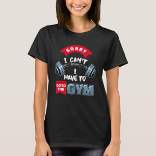 Great Statement Fitness Dumbbell Gym Workout Bodyb T-Shirt