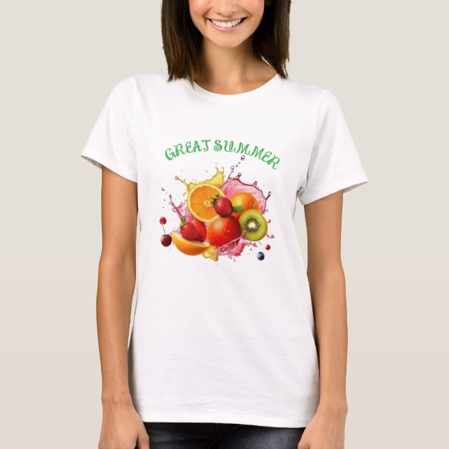 Great Summer Fruit Tee – Colourful & Fun (Front)