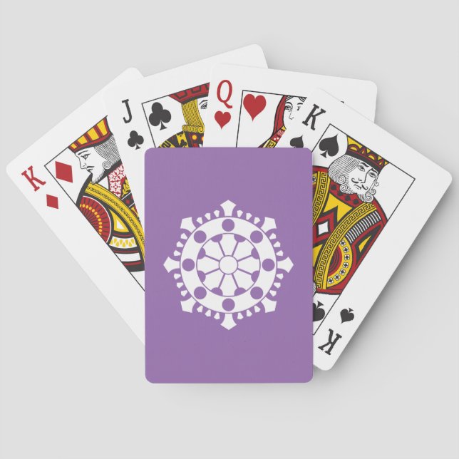 Great Sun Wheel Treasure Bicycle Playing Cards (Back)