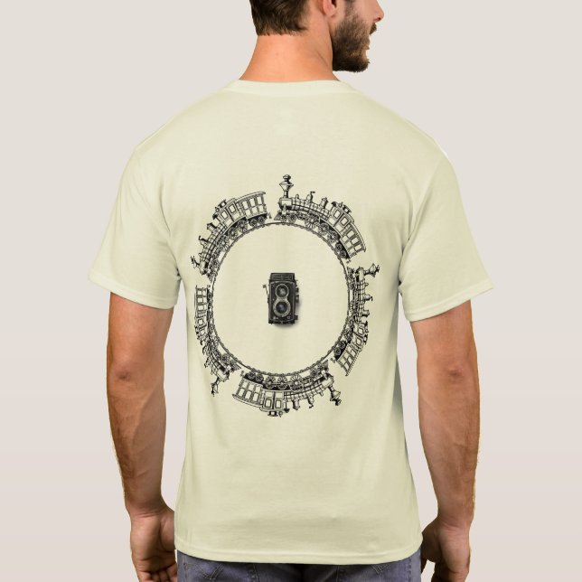 great T-shirt with a back pattern (Back)