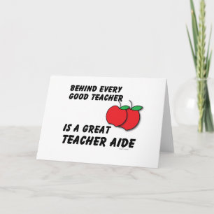 Great Teacher Aide Card