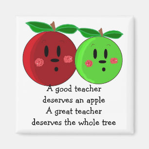 Great Teacher Apple Design Magnet