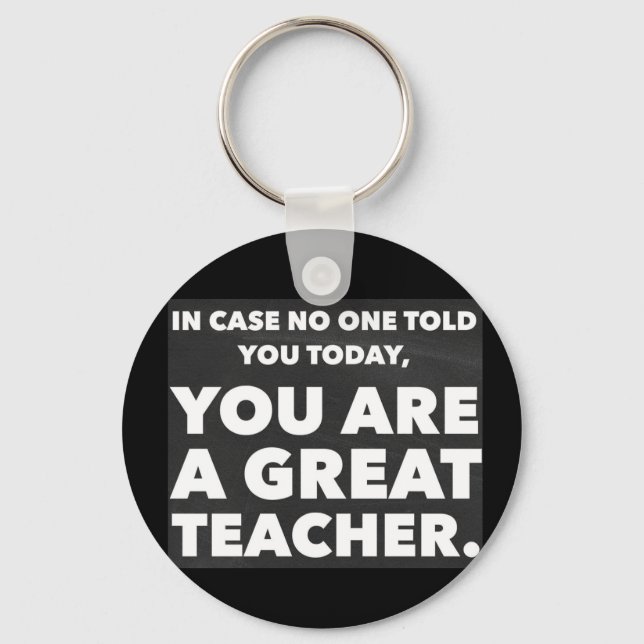 Great teacher key ring (Front)