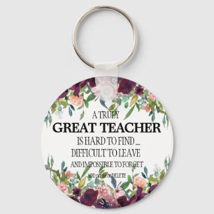 Great teacher thank you appreciation retiring gift key ring