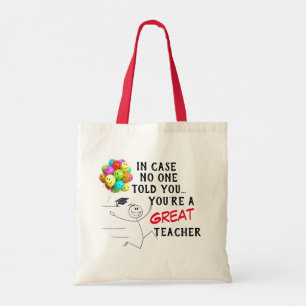 “Great Teacher” Tote Bag