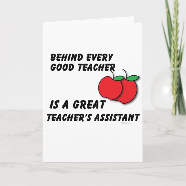 Great Teacher's Assistant Card (Front)