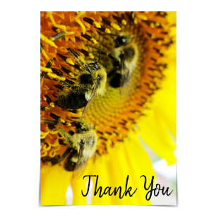 "Great Teamwork" Bumblebee Thank You Card