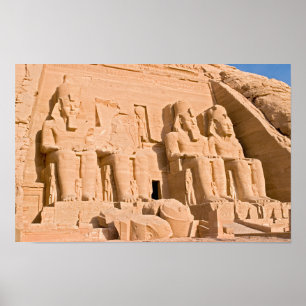 Great Temple of Abu Simbel - Ramses II - Egypt Poster