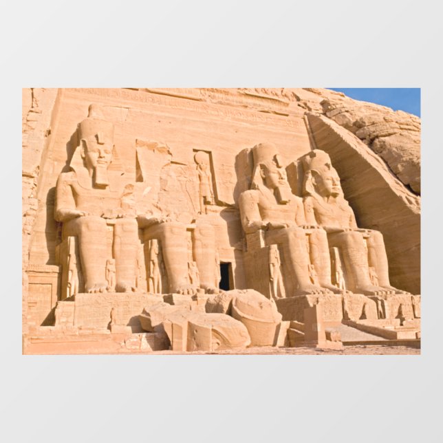 Great Temple of Abu Simbel - Ramses II - Egypt Window Cling (Sheet)