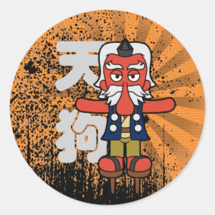 Great Tengu Yokai Classic Round Sticker