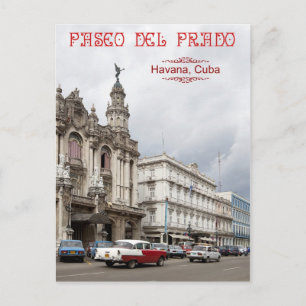 Great Theatre of Havana, Paseo del Prado, Cuba Postcard